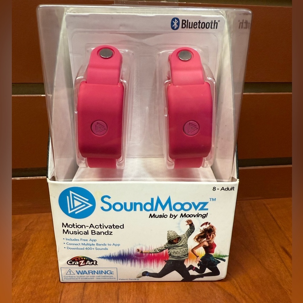 SoundMoovz Pink Motion-Activated Musical Bandz